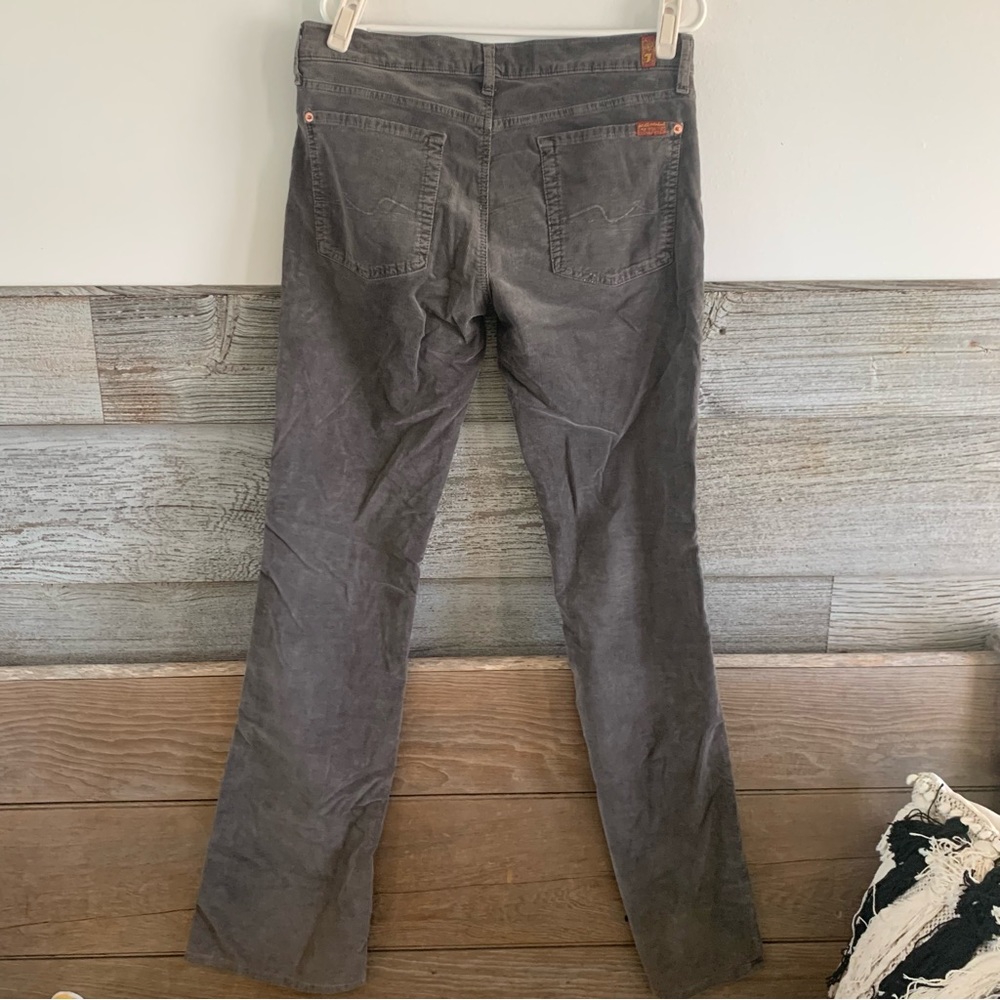 7 for all mankind gray corduroy boot cut size 31x34 - Picture 5 of 6